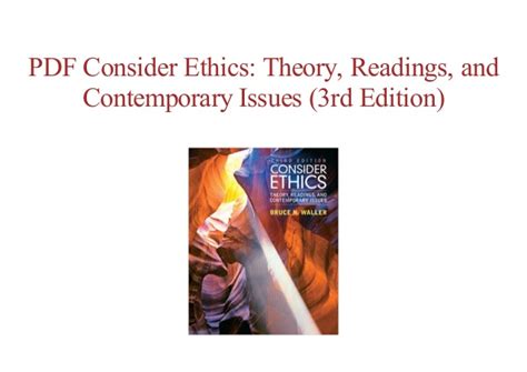 Consider Ethics Bruce Waller Pdf - tafasr