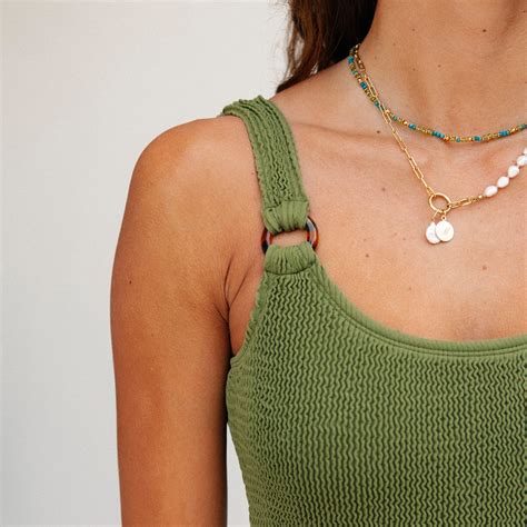 Olive Luxe One Piece - Beach & Swim Collective