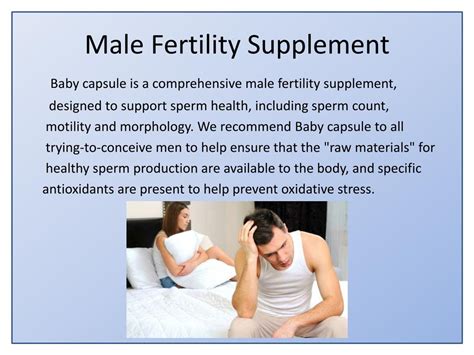 PPT - Fertility Capsules, Best Male Fertility Supplements, infertility