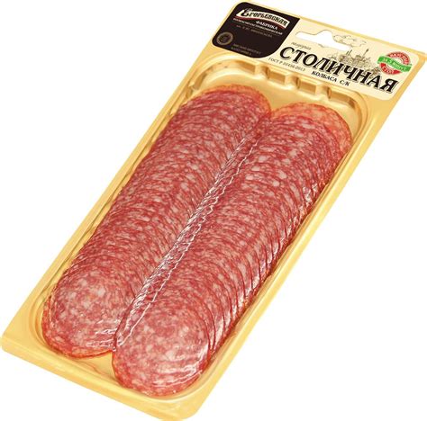 Колбаса сырокопченая Столичная Егорьевская КГФ, нарезка, 100 г — купить ...