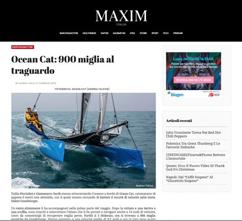Maxim (online) - Tearsheets - Andrea Falcon