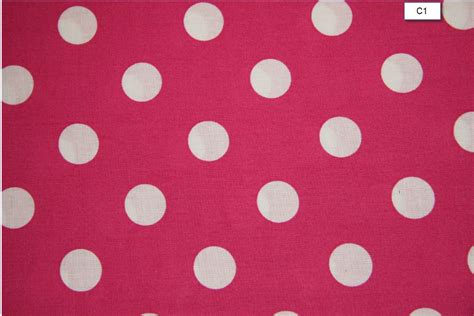 "Fabric White Dots on Hot Pink Cotton Polka Dot Fabric.. 100% COTTON ...