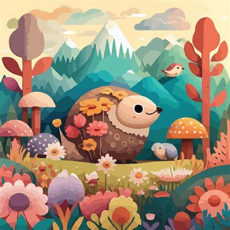 adorable nature vectors illustrations    freepik