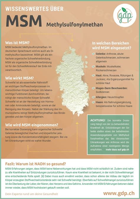 ? MSM - Methylsulfonylmethan ⇒ Alle Infos Zur Wirkung & Dosierung
