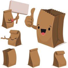 Paper Bag Cartoon Set C N2 free image download