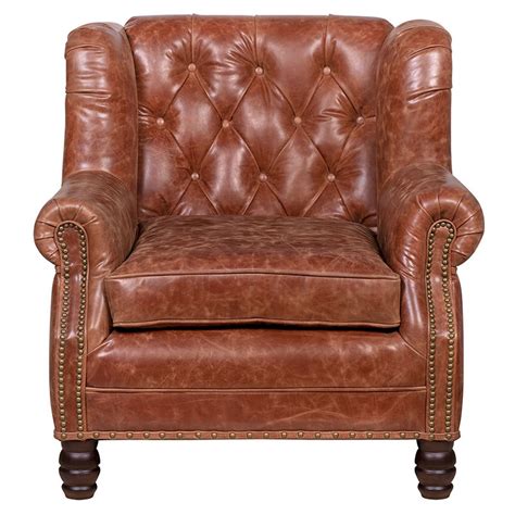 Кожаное кресло James Brown Leather Armchair по цене 149 500 руб. купить ...
