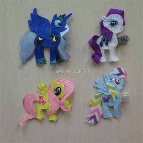 Free Shipping 50pcs/lot My Little Pony Pack #A Ribbon Sculpture ...