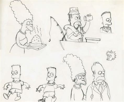 See Early Sketches of Eleven Famous Cartoon Characters