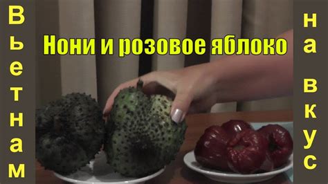 Вьетнам на вкус. Розовое яблоко и нони (сырный фрукт) - YouTube