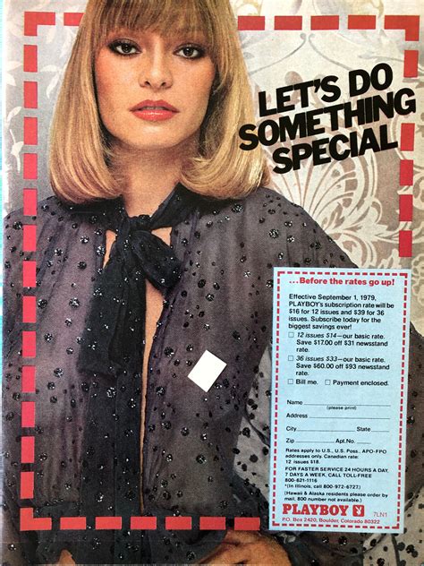 Vintage 1979 Sexy Playboy Monique St. Pierre subscription original