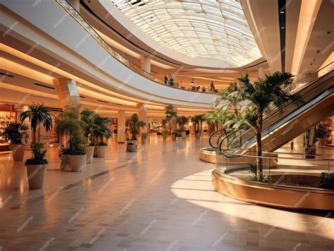 Premium Photo | Mall interior