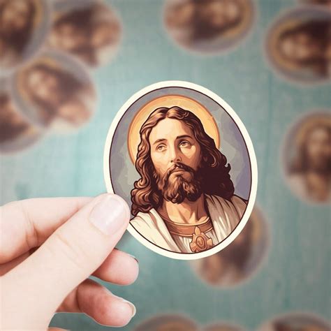 Jesus Christ Sticker Christian Jesus Christ Sticker for Laptop - Etsy