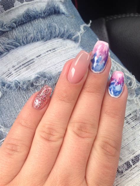 Marble gel nails | Gel nails, Nails, Gel
