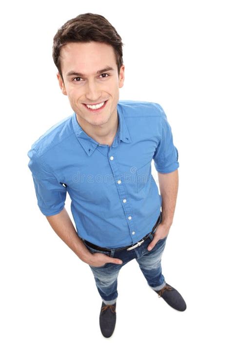 portrait   young happy smiling man stock image image  happy