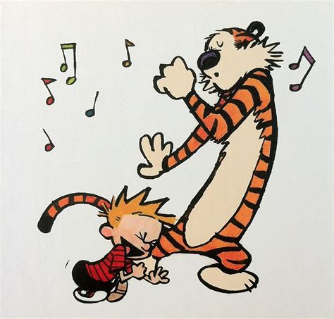 Image result for calvin hobbes dancing tattoo | Calvin and hobbes ...
