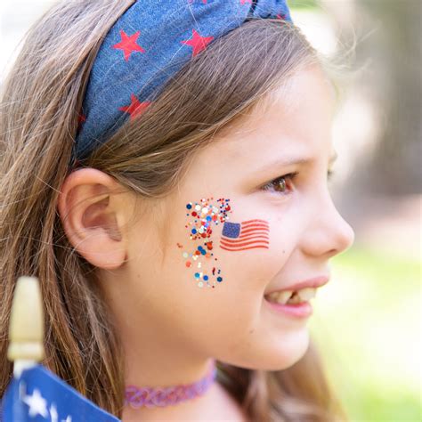 Easy Patriotic Face Paint