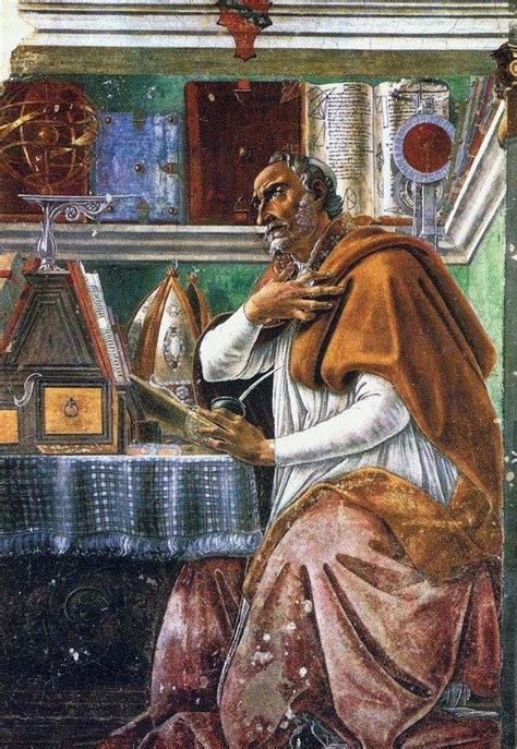 St. Augustine the Blessed by Sandro Botticelli ️ - Botticelli Sandro