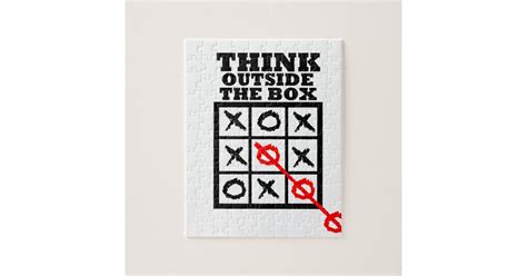 Think Outside The Box Jigsaw Puzzle | Zazzle