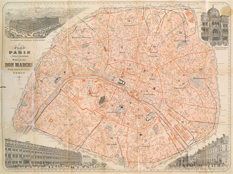 Old Map Of Paris