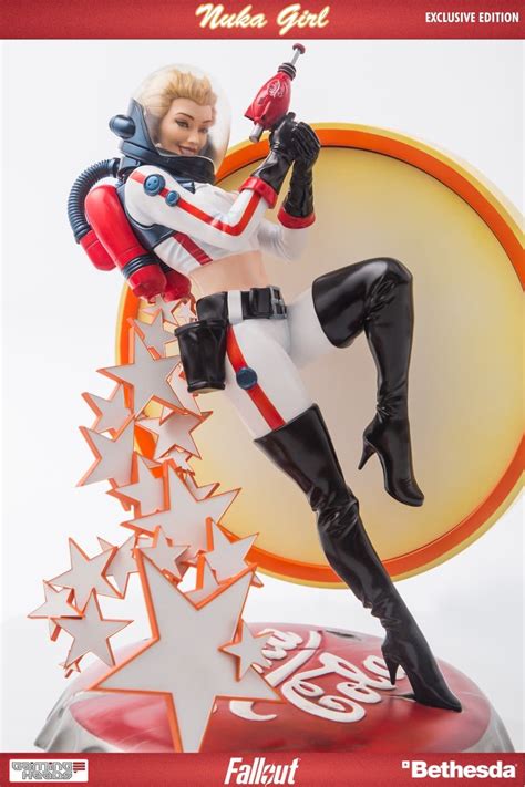 Fallout Nuka Cola Girl Gets New Gaming Heads Statue