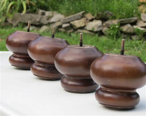 set   wooden bun feet etsy