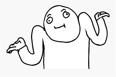 Dont Know Meme Face , Free Transparent Clipart - ClipartKey
