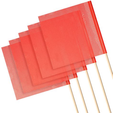 Buy Jecery 12 Packs 18 x 18 Inch Safety Orange Warning s Mesh Oversize ...