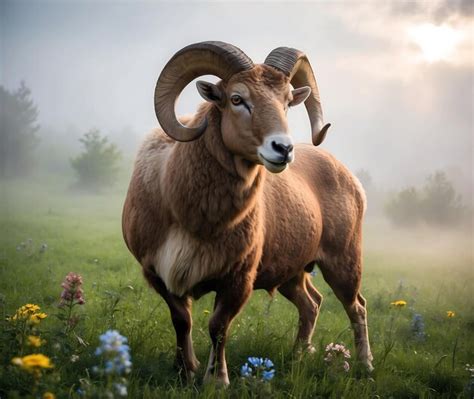wild ram animal photography collection premium ai generated image