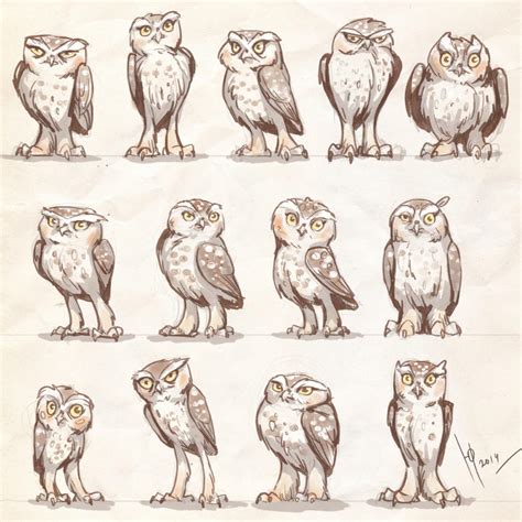 Owls characters by Ptich-ya on DeviantArt