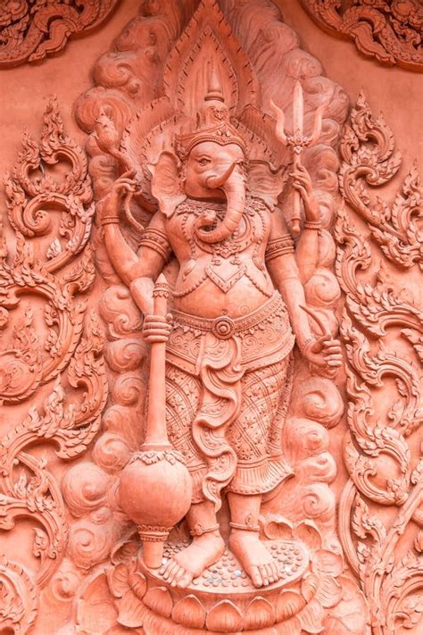 Fresco in Buddhist temple stock image. Image of relief - 59460937