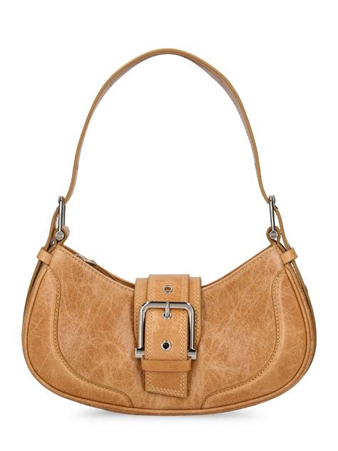OSOI - Hobo Brocle Leather Shoulder Bag OSOI