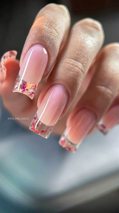 Французский маникюр, наращивание ногтей | Fire nails, Hair and nails, Nails