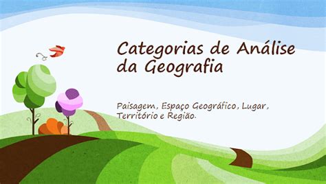 Orbis Geo: Categorias de Análise da Geografia - Paisagem, Espaço ...