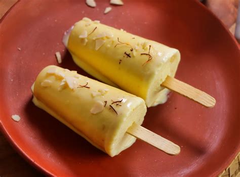 instant kesar kulfi recipe    kulfi  home easy