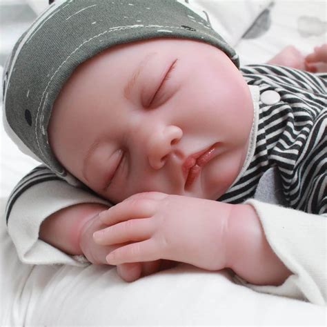 Reborn Ojos Cerrados Cuerpo Suave George – Angelitos A La Moda