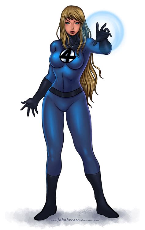 Female Stars Of Comics - Invisible Woman by johnbecaro | Invisible