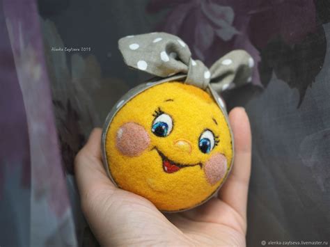 Войлочная игрушка: Колобок в интернет-магазине на Ярмарке Мастеров ...