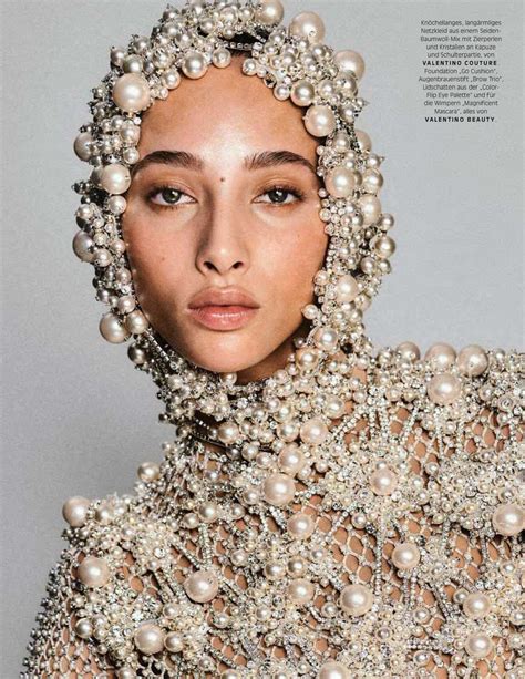 Yasmin Wijnaldum in Couture Lensed by Chris Colls for Vogue Germany