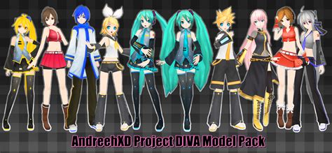 AndreehXD Project DIVA Model Pack DL by Xoriu on DeviantArt