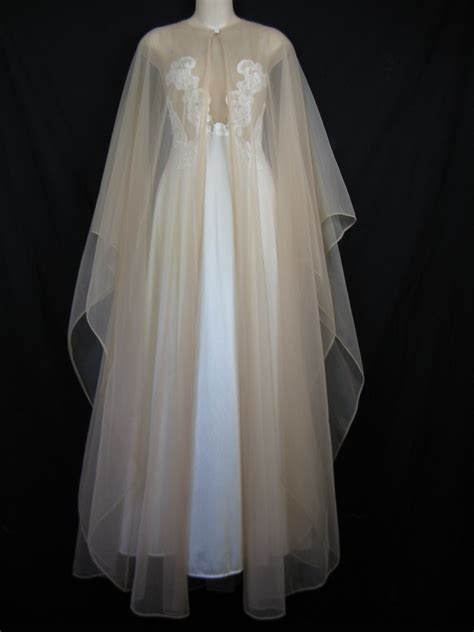 lace peignoir set. 1970's white lace wedding nightgown and