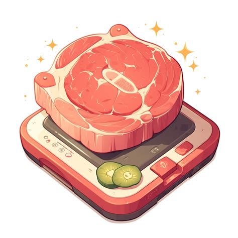 Premium Vector | Digital meat slicer with adjustable thickness control