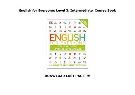 English for Everyone: Level 3: Intermediate, Course Book