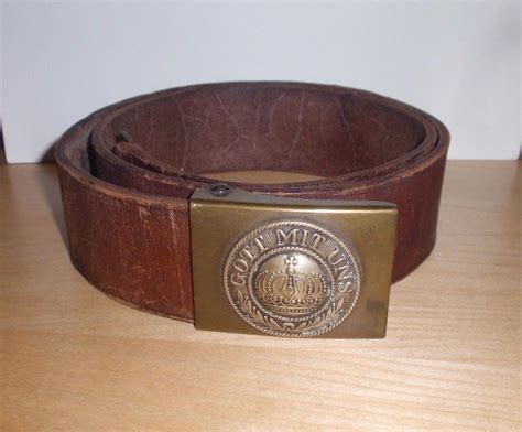 WWI IMPERIAL GERMAN ARMY BELT BUCKLE-GOTT MIT UNS-ORIGINAL 1917 ...