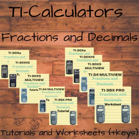 Real-Life Math Calculator Practice! TI-Calculators- Fractions Decimals-10 Tutorials, Tasks Gr 5 ...