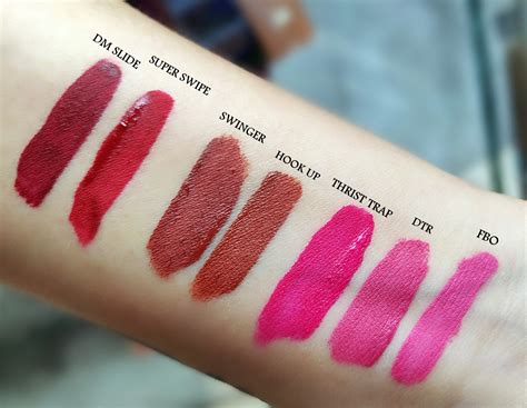glamm lit liquid matte lipstick review  swatches deck  dine