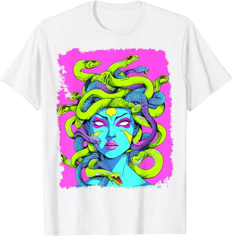 JOY Feminine Greek Mythology Goddess Sexy Medusa Snakes Hair T-Shirt