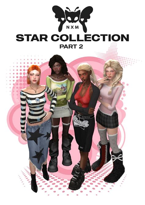 star collection (pt. 2) collab with @nsves 𖦹 ⋆° in 2025 | Sims 4, Sims