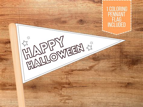 Halloween Pennant Flags: Spooky Party Decor (digital Download) - Etsy