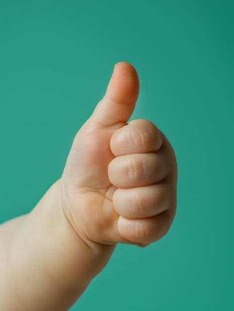 small baby hand premium ai generated image