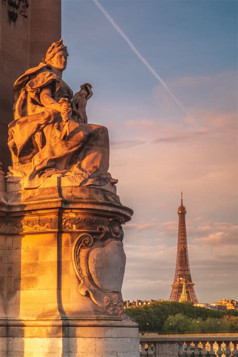 Pont Alexandre III Statue and Eiffel Tower, Paris by Irish Outdoor Photographer Adrian Hendroff ...